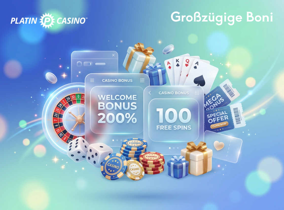 Erhalten Sie großzügige Boni im besten Online Casino platin Casino Deutschland